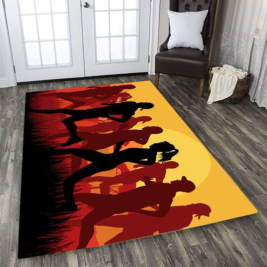 Never Stop Running Rectangle Rug