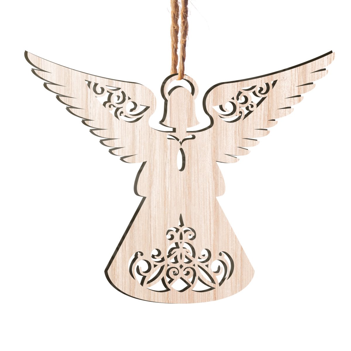 God Angel Personalizedwitch Wood Ornament