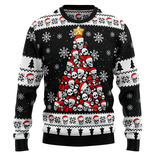 Skull Pine Tree D2610 Ugly Christmas Sweater
