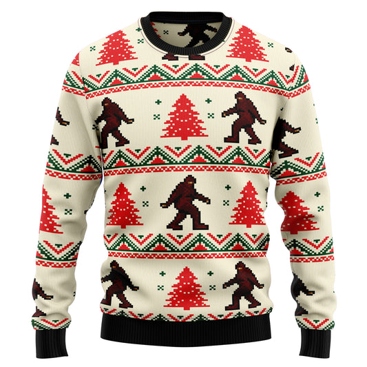 Amazing Bigfoot HT22908 Ugly Christmas Sweater