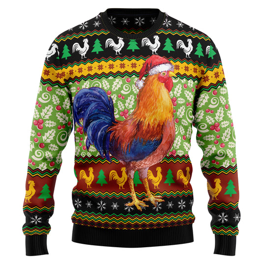 Chicken Cluck-ry Christmas D0610 Ugly Christmas Sweater
