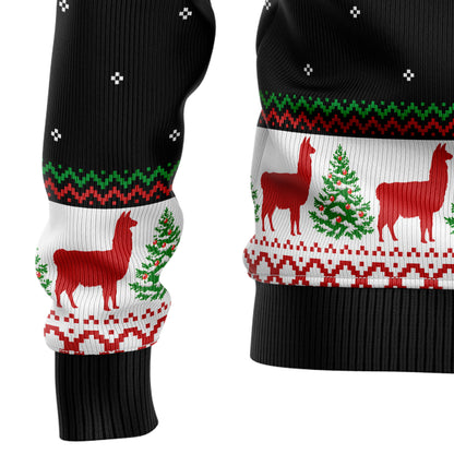 Llama Hit That D1410 Ugly Christmas Sweater