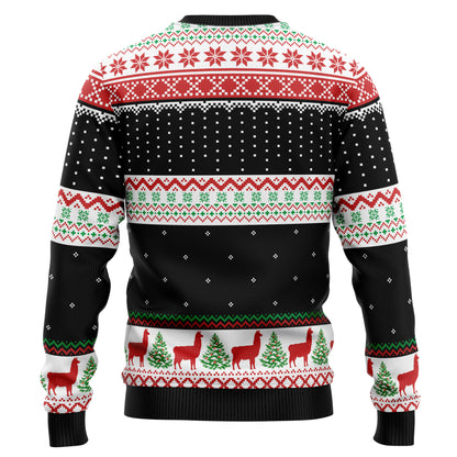 Llama Hit That D1410 Ugly Christmas Sweater