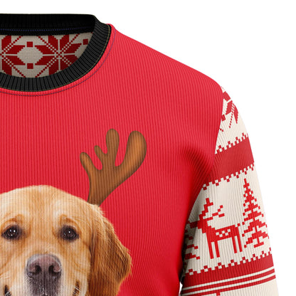 Custom Photo Merry Christmas Golden Retriever TG5129 Christmas Sweater