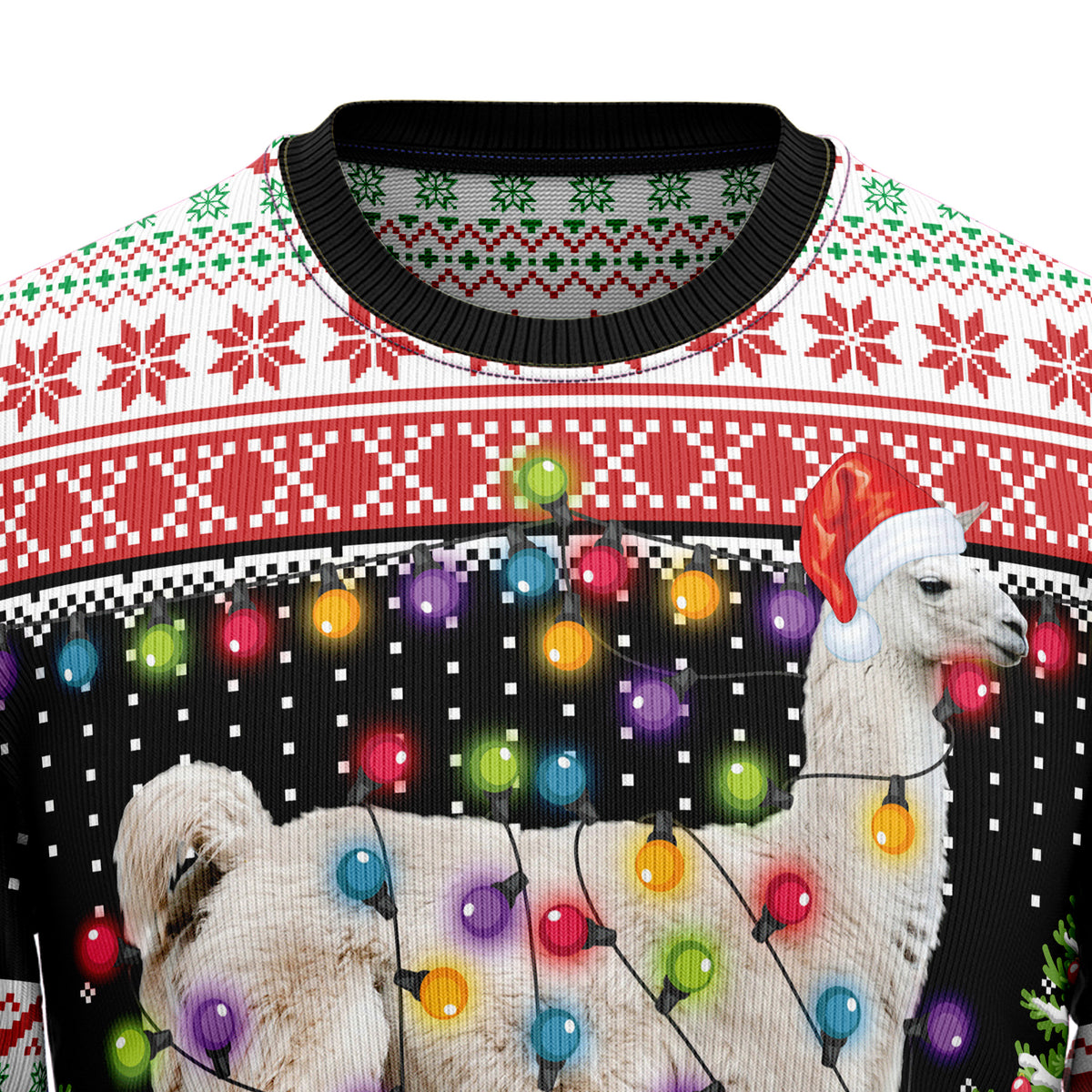 Llama Hit That D1410 Ugly Christmas Sweater