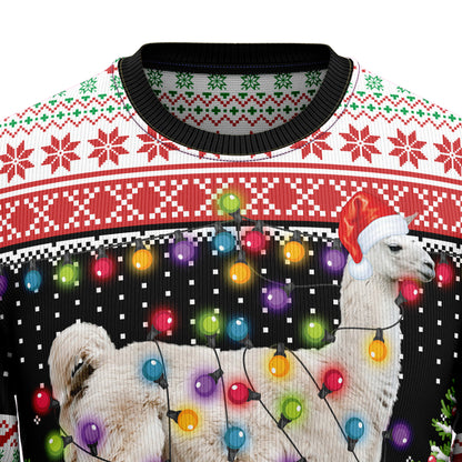 Llama Hit That D1410 Ugly Christmas Sweater
