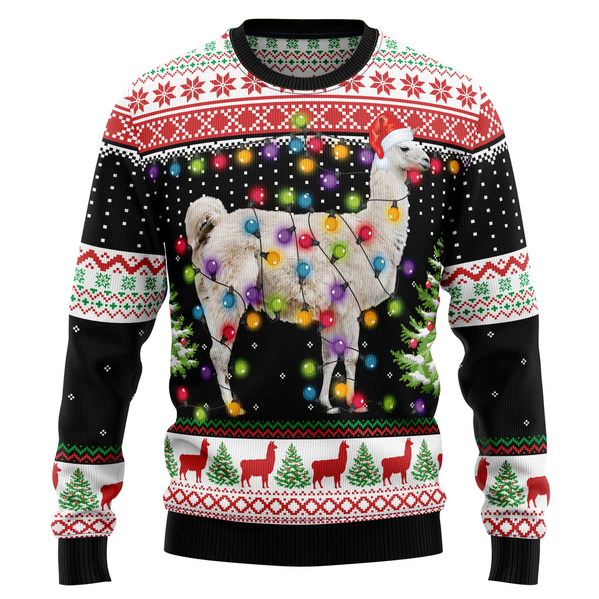 Llama Hit That D1410 Ugly Christmas Sweater