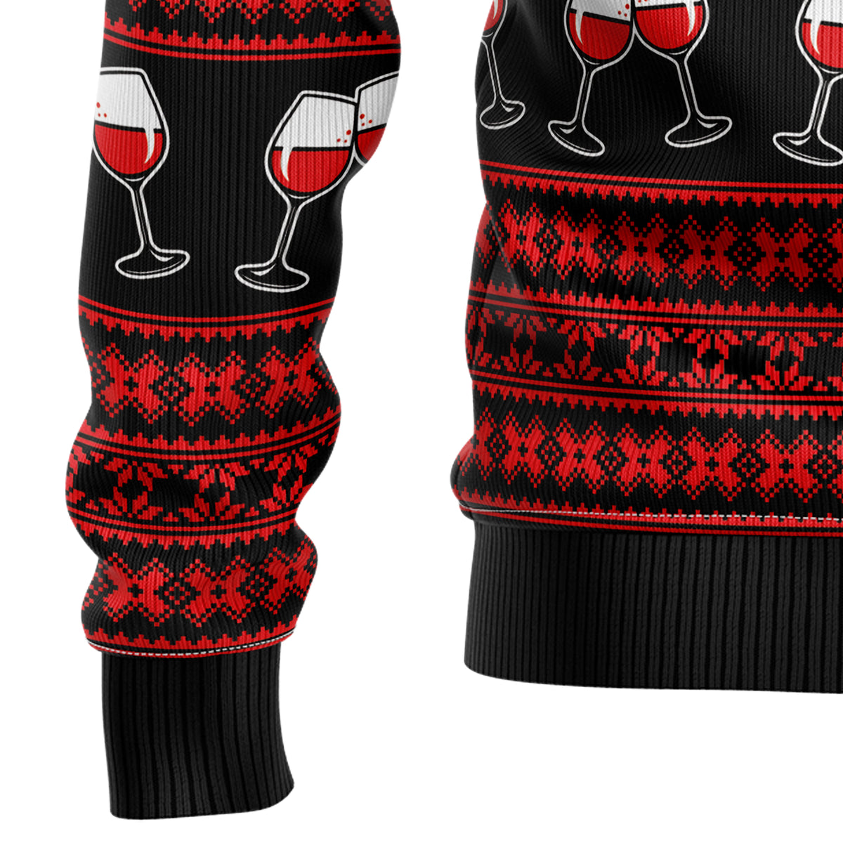 Red Wine Mama HT92801 Ugly Christmas Sweater