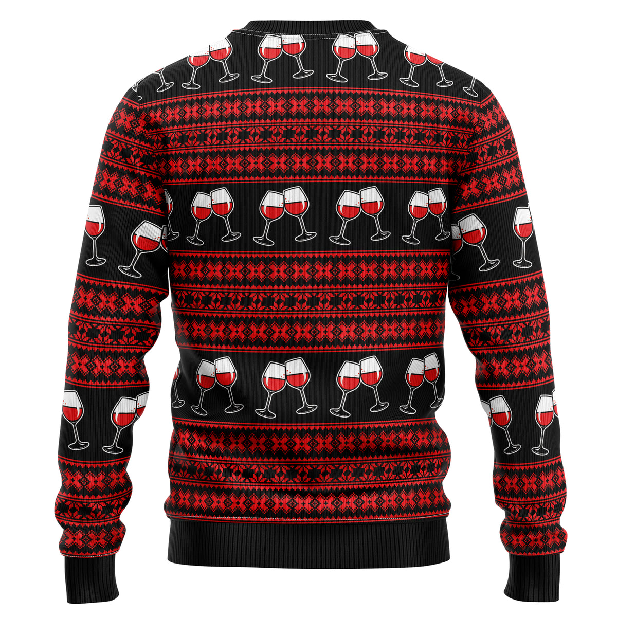 Red Wine Mama HT92801 Ugly Christmas Sweater