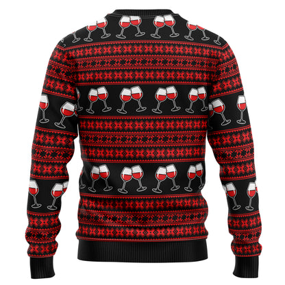 Red Wine Mama HT92801 Ugly Christmas Sweater