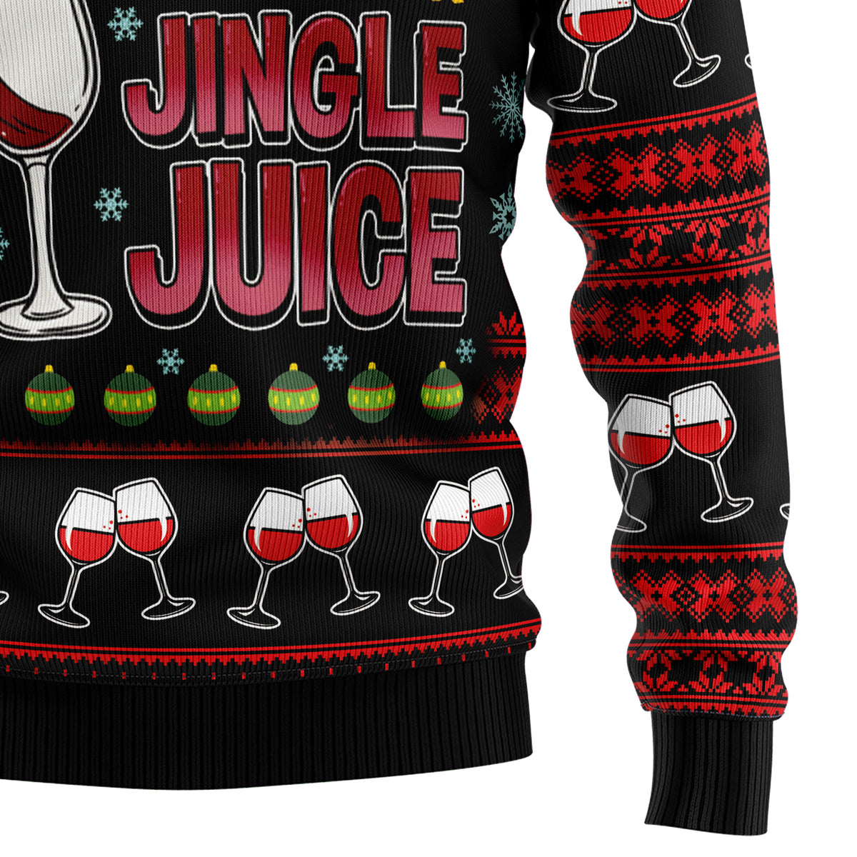 Red Wine Mama HT92801 Ugly Christmas Sweater