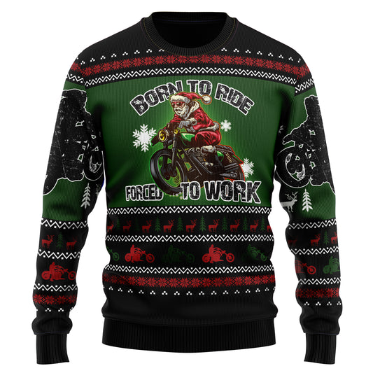 Santa Born To Ride TY210 Ugly Christmas Sweater
