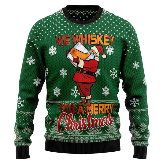 We Whiskey You A Merry Christmas HT100706 Ugly Christmas Sweater