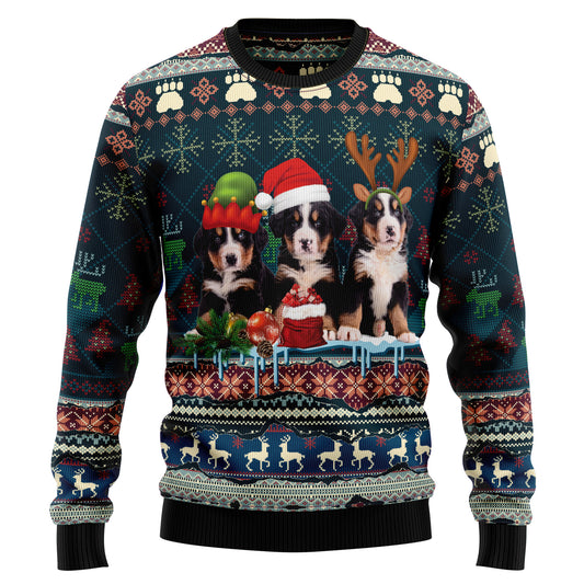 Cute Bernese Mountain Dog Christmas D1311 Ugly Christmas Sweater