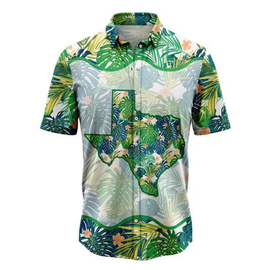 Texas Green Tropical D2707 Hawaiian Shirt