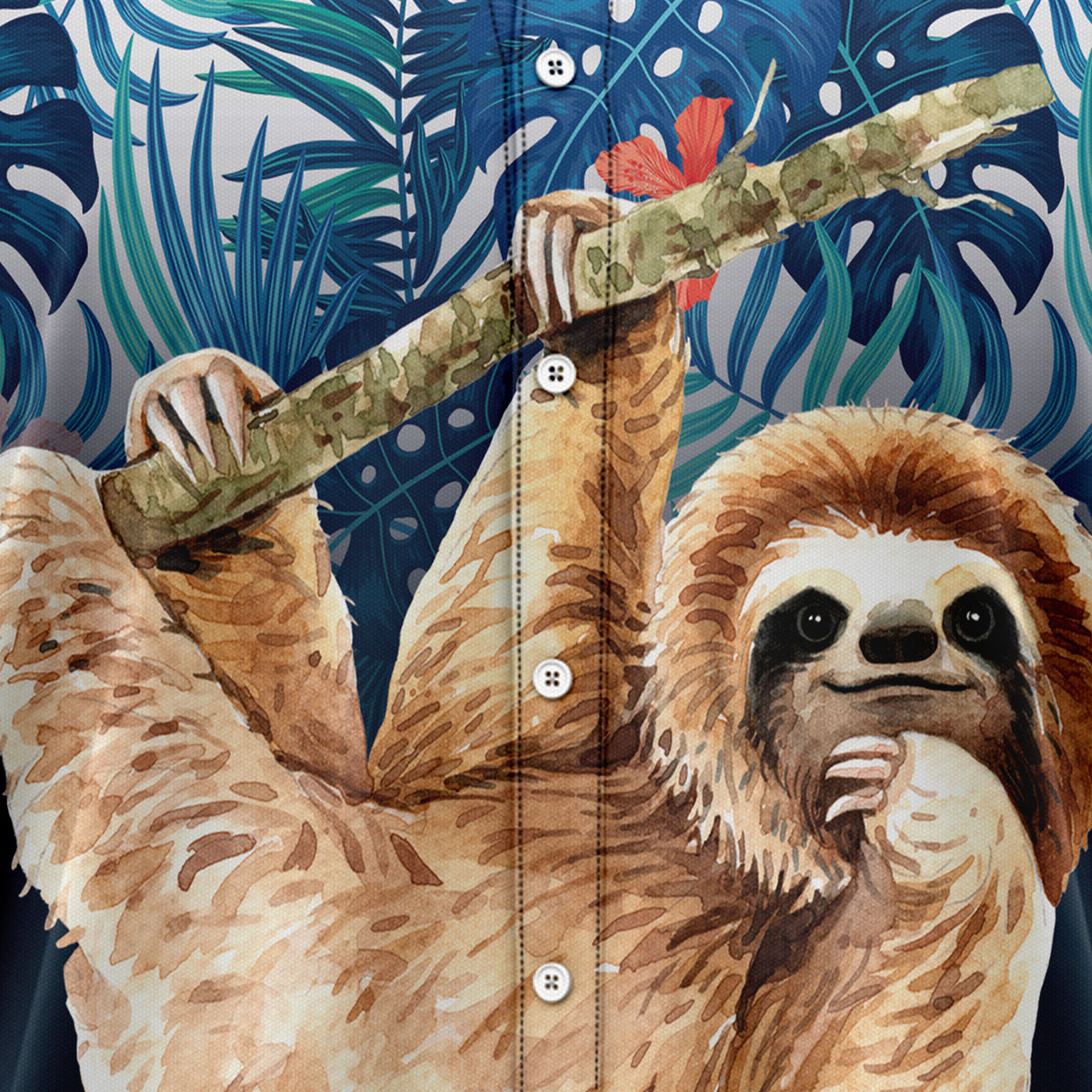 3D Sloth G5728 Hawaiian Shirt