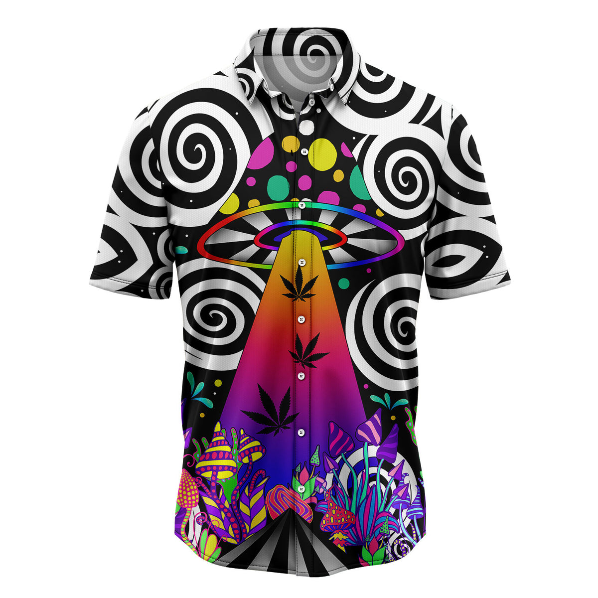 Mushroom Space T2407 Hawaiian Shirt