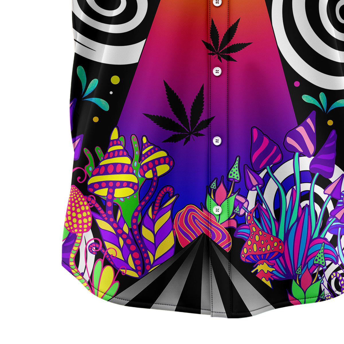Mushroom Space T2407 Hawaiian Shirt