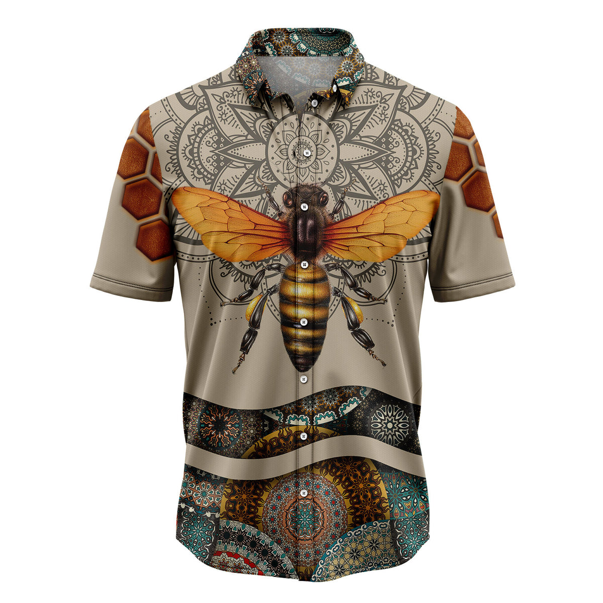 Mandala Bee G5724 Hawaiian Shirt