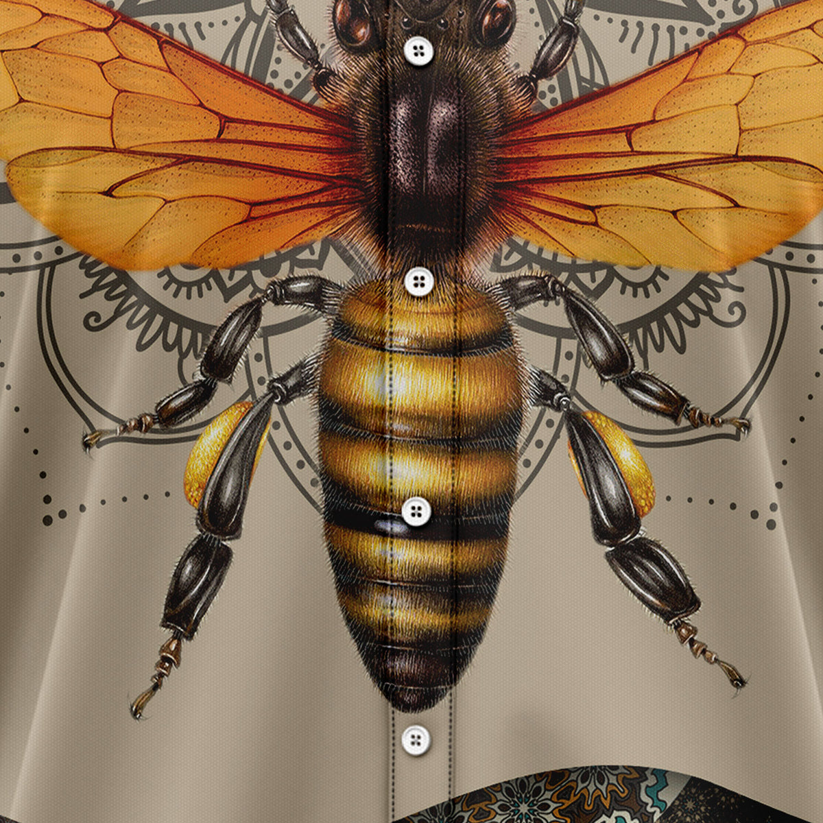 Mandala Bee G5724 Hawaiian Shirt