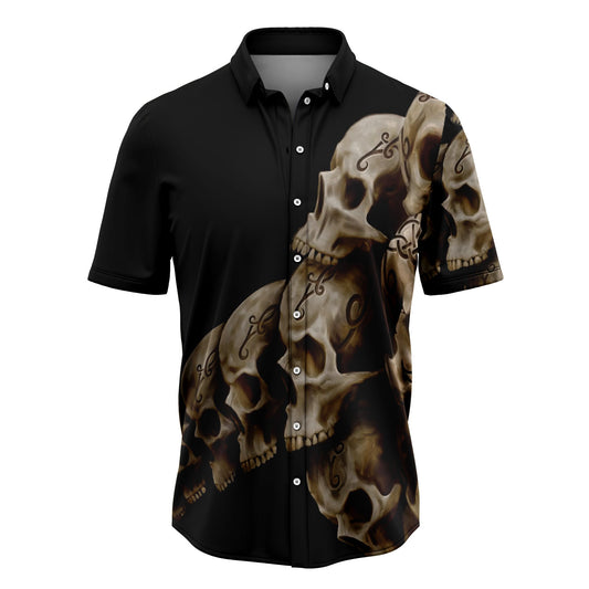 Awesome Skull Viking G5724 Hawaiian Shirt