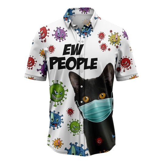 Black Cat Ew People T2307 Hawaiian Shirt