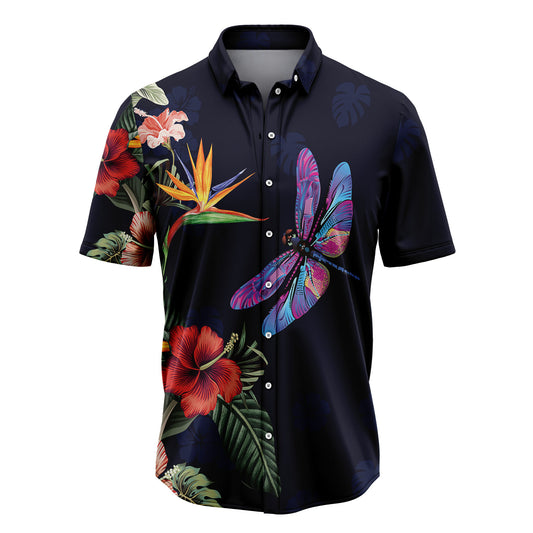 Tropical Flower Dragonfly H237011 Hawaiian Shirt