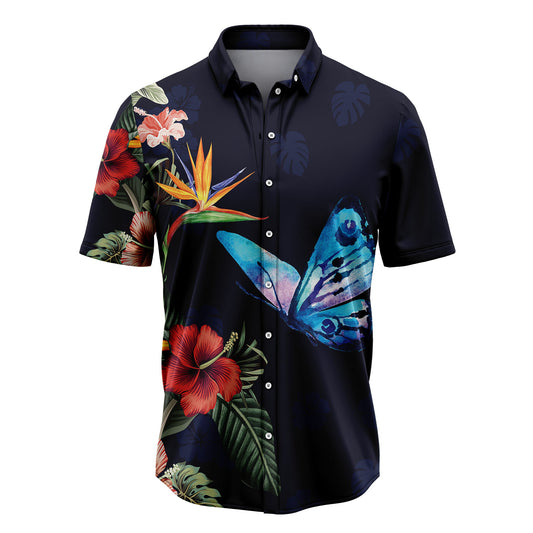 Tropical Flower Butterfly H237010 Hawaiian Shirt