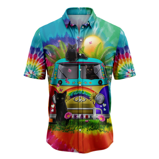 Black Cat Live In The Sunshine T2307 Hawaiian Shirt
