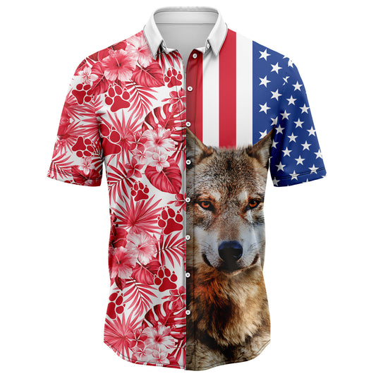 Wolf USA and Tropical D2307 Hawaiian Shirt
