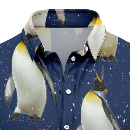 Penguin Pineapple Hibiscus Pattern T2207 Hawaiian Shirt