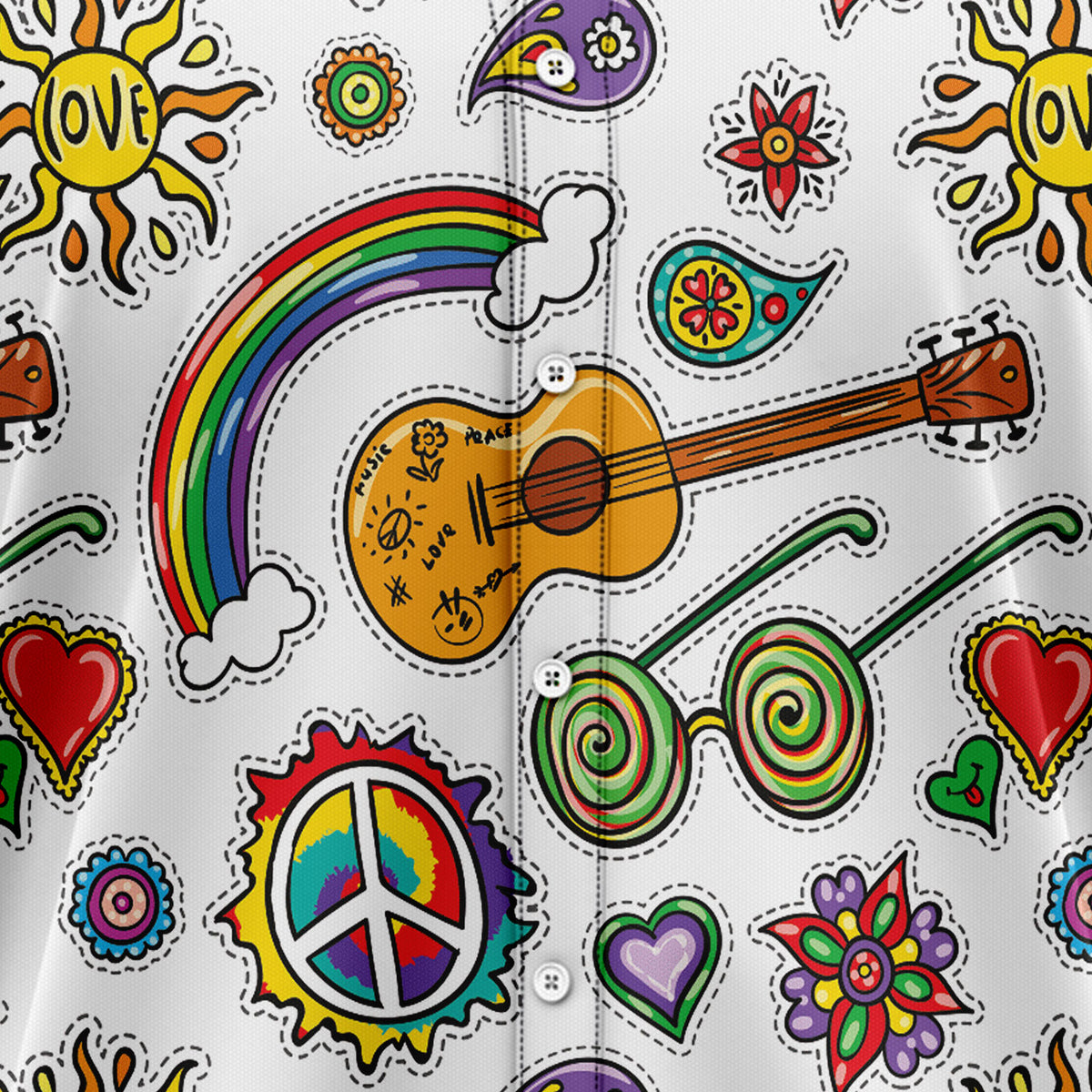 Amazing Hippie Ukulele H107201 Hawaiian Shirt