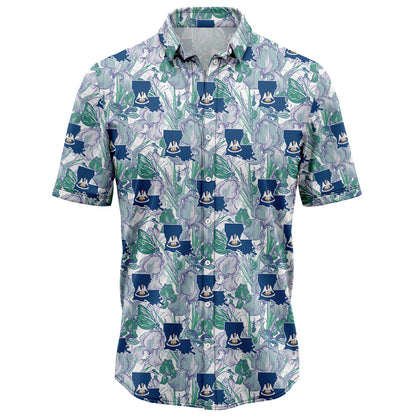 Louisiana Iris H37002 Hawaiian Shirt