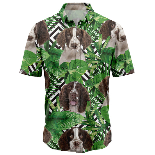 Summer Exotic Jungle Tropical English Springer Spaniel H97101 Hawaiian Shirt