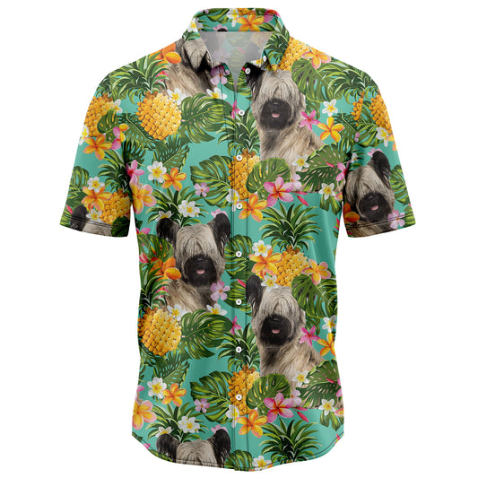 Tropical Pineapple Skye Terrier H97095 Hawaiian Shirt
