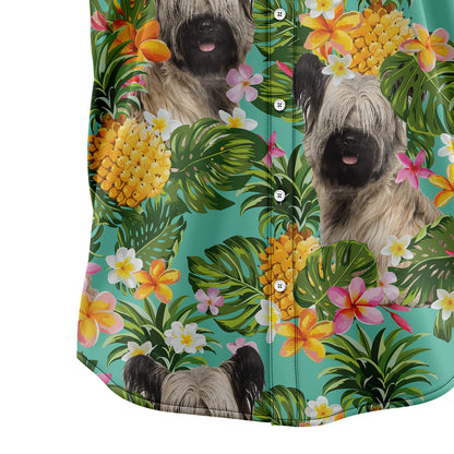 Tropical Pineapple Skye Terrier H97095 Hawaiian Shirt
