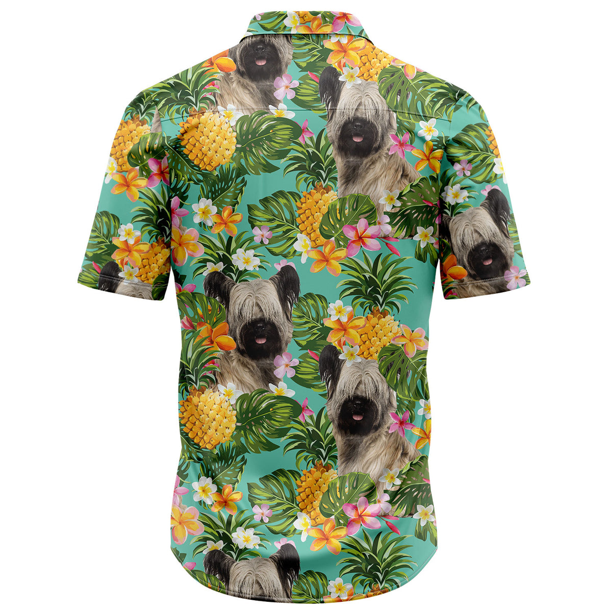 Tropical Pineapple Skye Terrier H97095 Hawaiian Shirt
