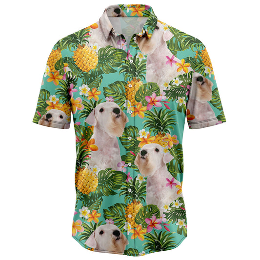 Tropical Pineapple Sealyham Terrier H97092 Hawaiian Shirt