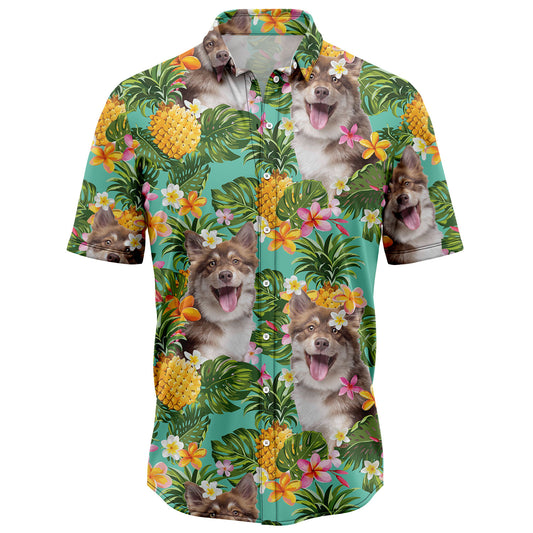 Tropical Pineapple Finnish Lapphund H97093 Hawaiian Shirt