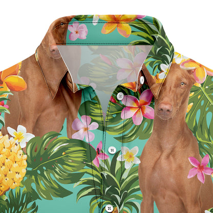 Tropical Pineapple Pharaoh Hound H97089 Hawaiian Shirt