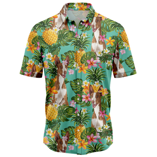 Tropical Pineapple Ibizan Hound H97086 Hawaiian Shirt