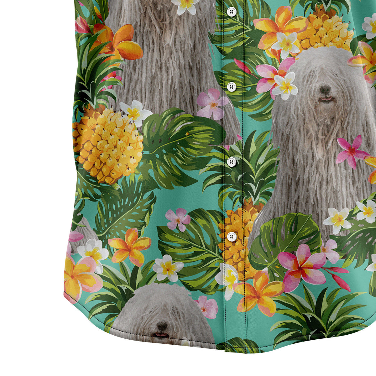 Tropical Pineapple Puli H97079 Hawaiian Shirt