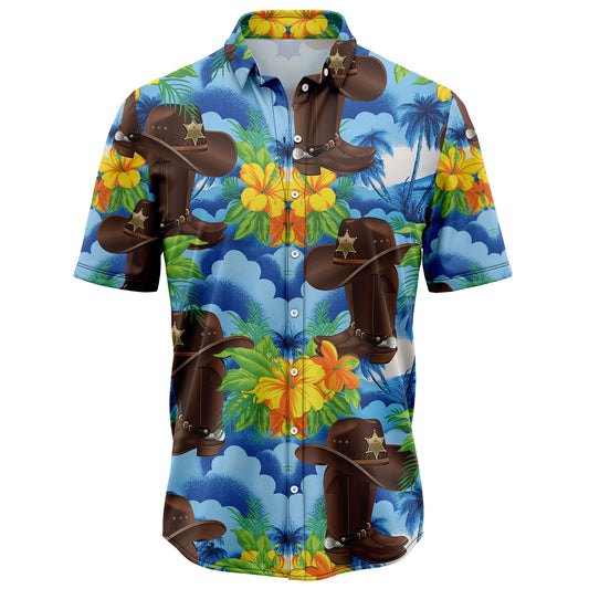 Cowboy Blue Hawaiian Vintage T2107 Hawaiian Shirt