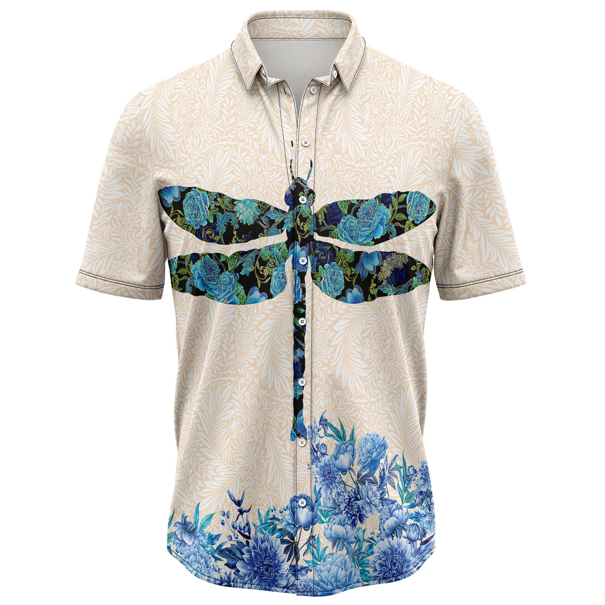 Dragonfly Flower G5710 Hawaiian Shirt