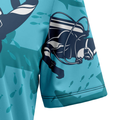 Scuba Diving With Shark TG5721 Hawaiian Shirt