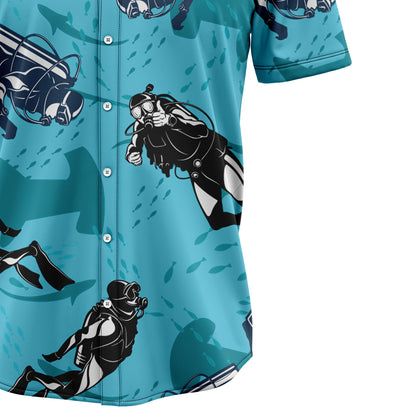 Scuba Diving With Shark TG5721 Hawaiian Shirt