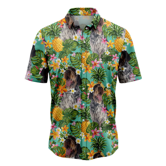 Tropical Pineapple Wirehaired Pointing Griffon H87004 Hawaii Shirt