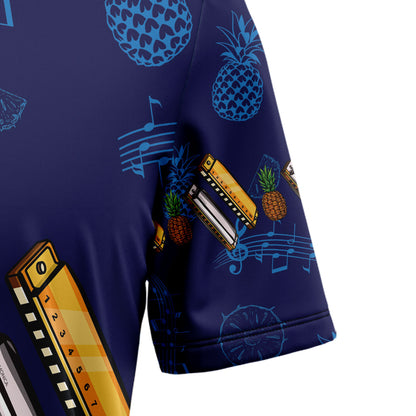 Harmonica Musical Instrument G5805 Hawaiian Shirt