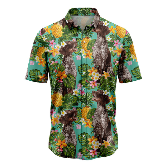Tropical Pineapple German Shorthaired Pointer H87052 Hawaiian Shirt