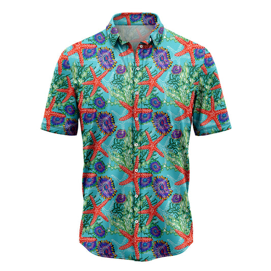 Starfish Underwater Floral T0607 Hawaiian Shirt